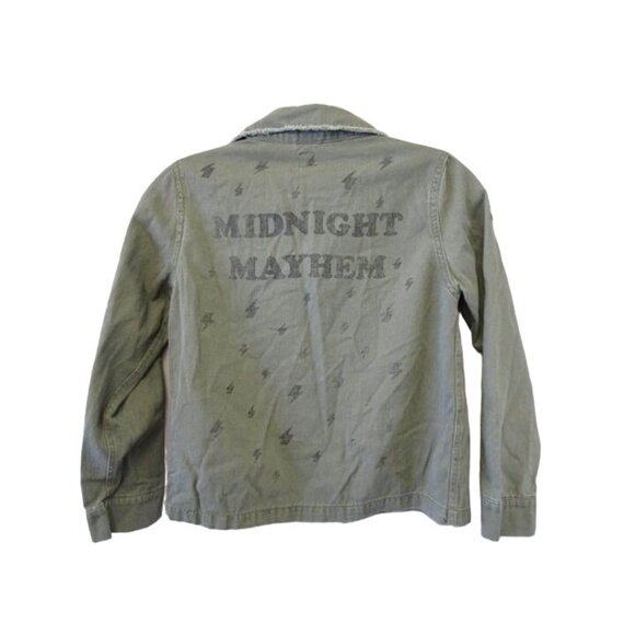 Junk Food Clothing Size Medium Girls Khaki Green Utility Jacket #F-1-10 - Picture 2 of 6